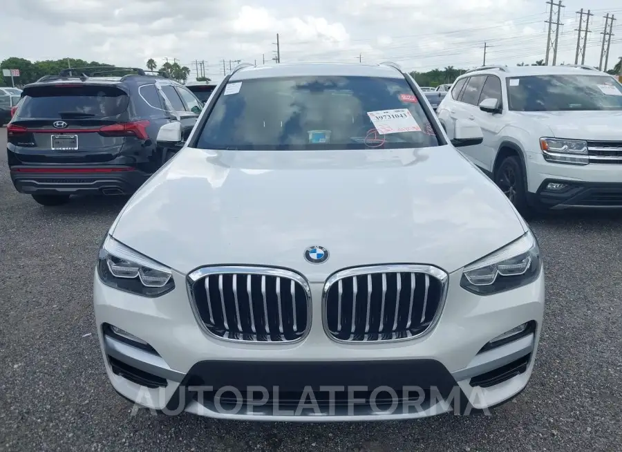 BMW X3 2019 vin 5UXTR7C5XKLF33608 from auto auction Iaai