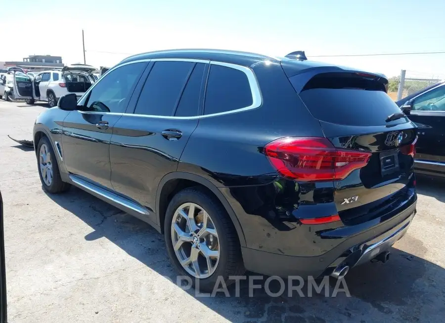 BMW X3 2020 vin 5UXTY5C00L9D25411 from auto auction Iaai