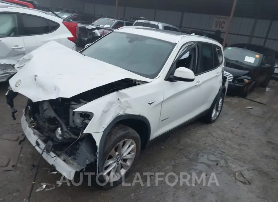 BMW X3 2017 vin 5UXWX9C58H0T09386 from auto auction Iaai