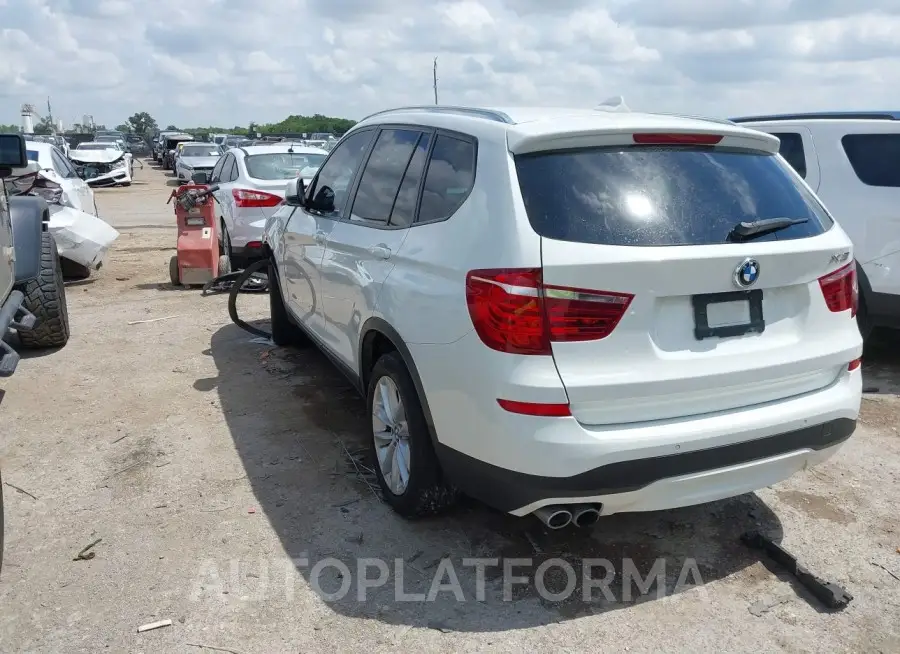 BMW X3 2017 vin 5UXWZ7C32H0V87083 from auto auction Iaai