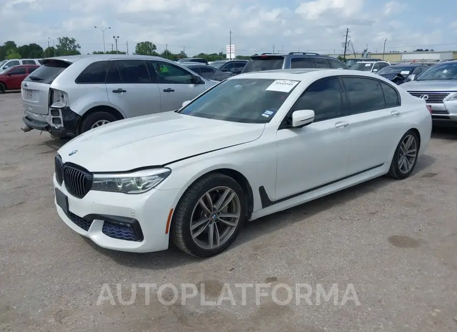 BMW 740I 2017 vin WBA7E2C51HG739235 from auto auction Iaai