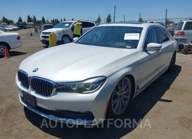 BMW 740I 2016 vin WBA7E2C54GG546768 from auto auction Iaai