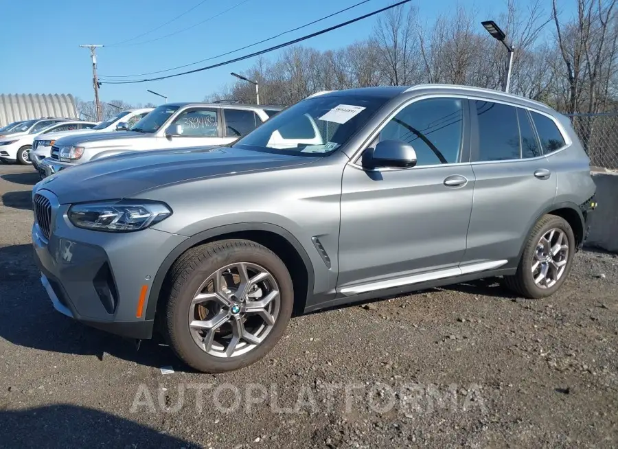 BMW X3 2023 vin WBX57DP01PN235666 from auto auction Iaai