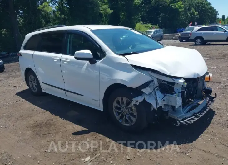 TOYOTA SIENNA 2021 vin 5TDKSKFC5MS020215 from auto auction Iaai