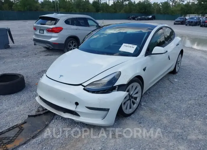 TESLA MODEL 3 2022 vin 5YJ3E1EB5NF332779 from auto auction Iaai