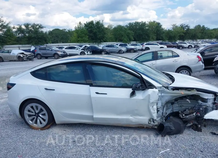 TESLA MODEL 3 2022 vin 5YJ3E1EB5NF332779 from auto auction Iaai