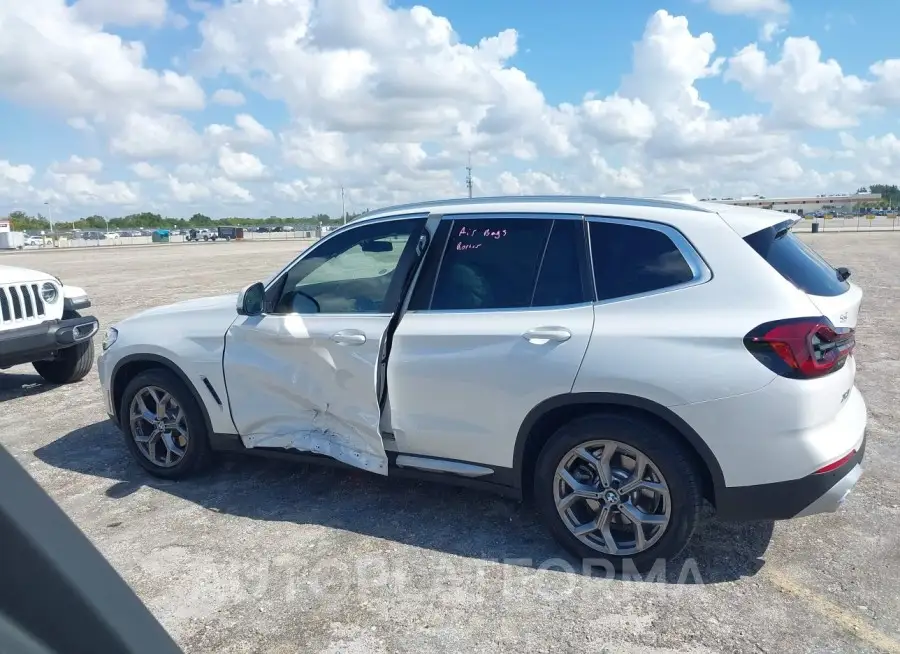 BMW X3 2022 vin 5UX43DP0XN9N05874 from auto auction Iaai