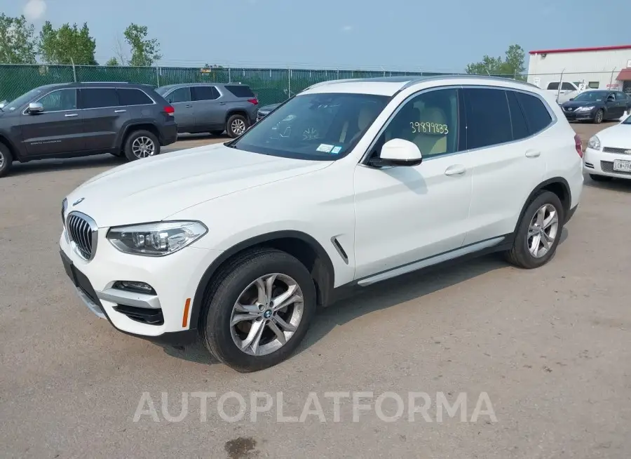 BMW X3 2021 vin 5UXTY5C05M9G13426 from auto auction Iaai