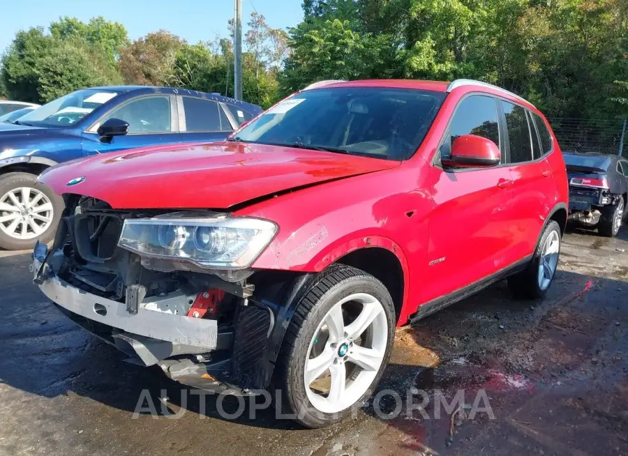 BMW X3 2017 vin 5UXWZ7C34H0V90700 from auto auction Iaai