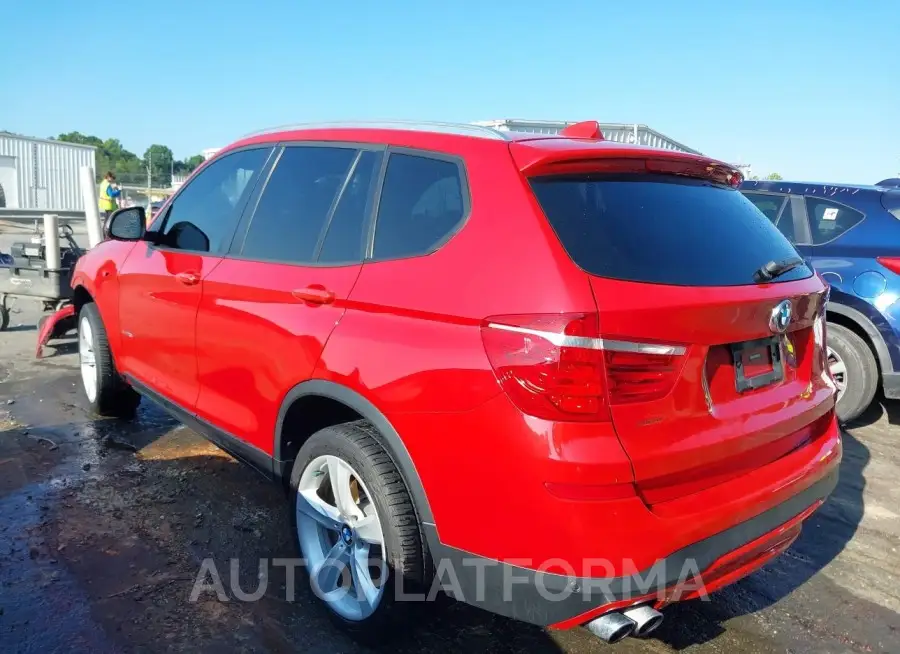 BMW X3 2017 vin 5UXWZ7C34H0V90700 from auto auction Iaai