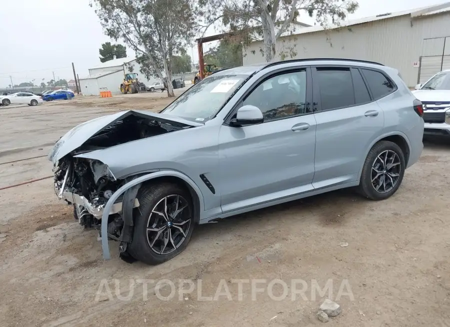 BMW X3 2023 vin WBX47DP00PN224086 from auto auction Iaai