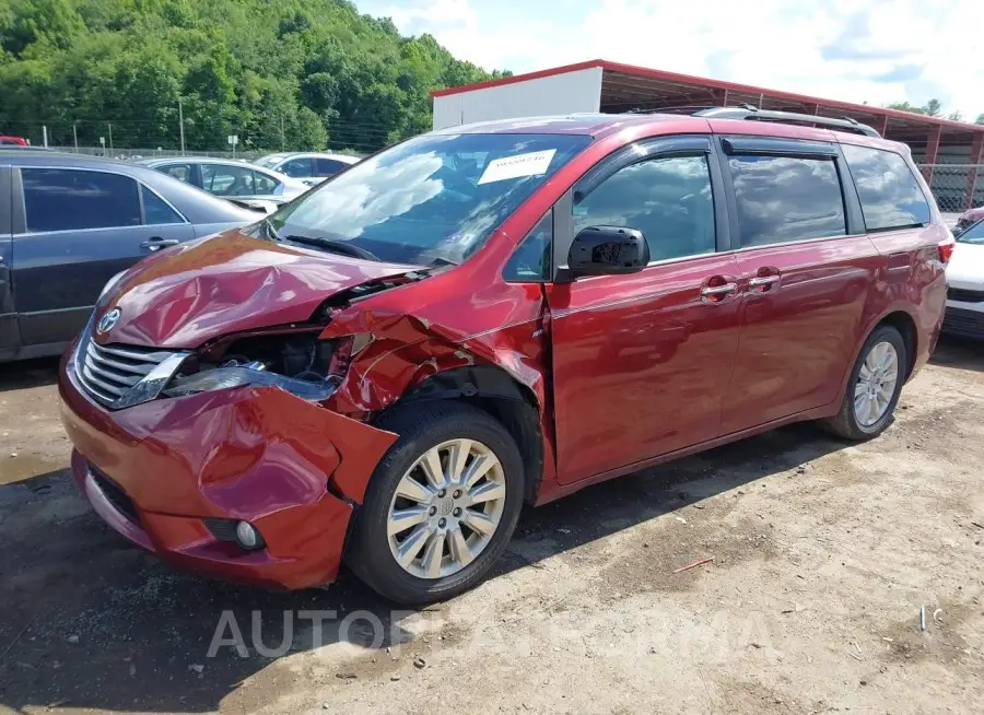 TOYOTA SIENNA 2016 vin 5TDDK3DCXGS133793 from auto auction Iaai