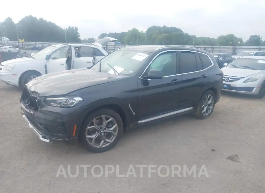 BMW X3 2024 vin 5UX43DP03R9U27153 from auto auction Iaai