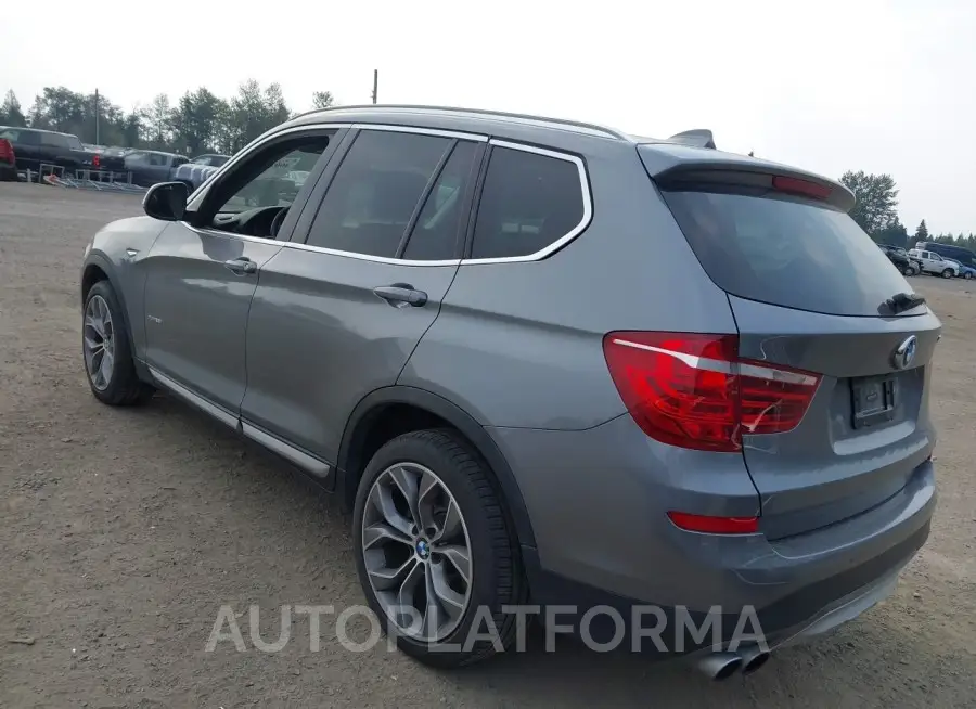 BMW X3 2015 vin 5UXWX9C58F0D56854 from auto auction Iaai