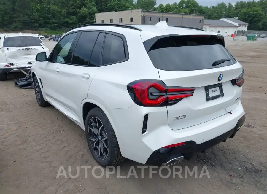 BMW X3 2022 vin WBX57DP02NN155516 from auto auction Iaai