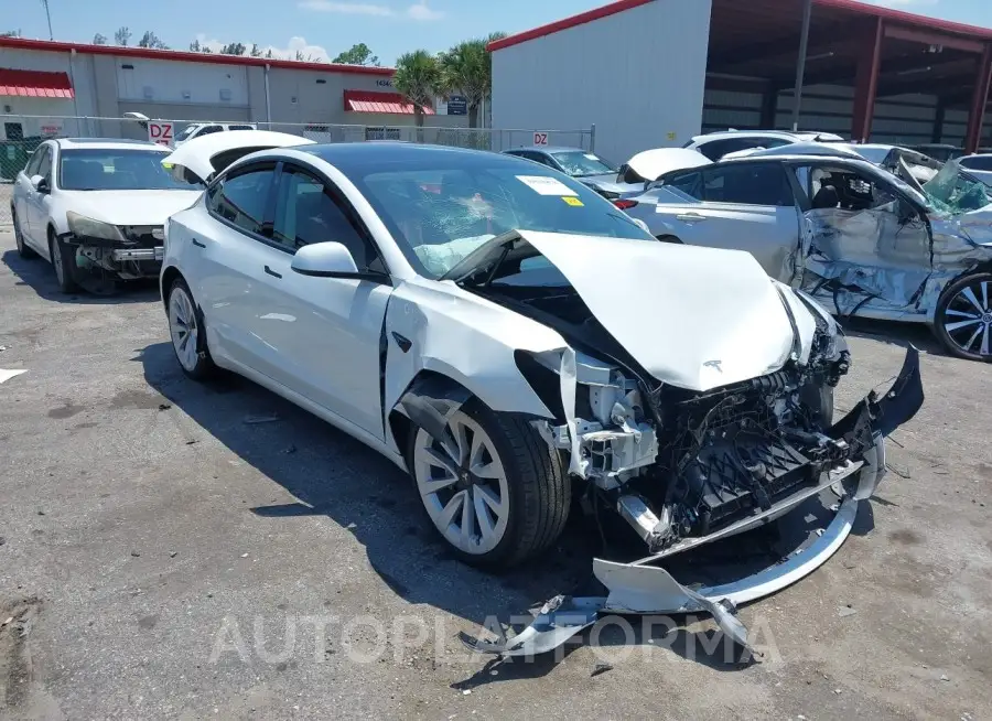 TESLA MODEL 3 2022 vin 5YJ3E1EB9NF238047 from auto auction Iaai