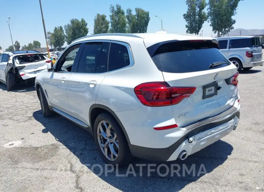 BMW X3 2021 vin 5UXTY3C05M9E69137 from auto auction Iaai