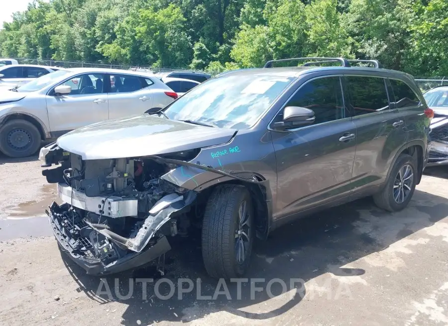 TOYOTA HIGHLANDER 2018 vin 5TDJZRFH9JS849151 from auto auction Iaai