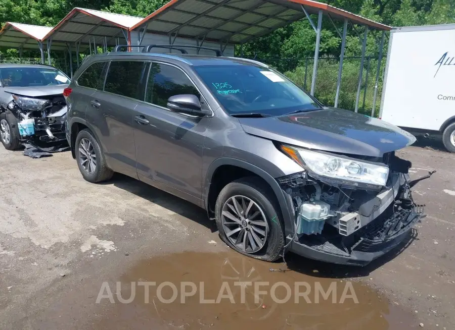 TOYOTA HIGHLANDER 2018 vin 5TDJZRFH9JS849151 from auto auction Iaai