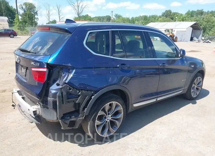 BMW X3 2016 vin 5UXWX9C54G0D73801 from auto auction Iaai