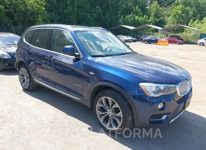 BMW X3 2016 vin 5UXWX9C54G0D73801 from auto auction Iaai