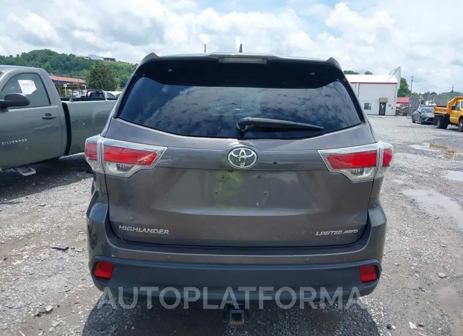 TOYOTA HIGHLANDER 2016 vin 5TDDKRFH5GS350504 from auto auction Iaai