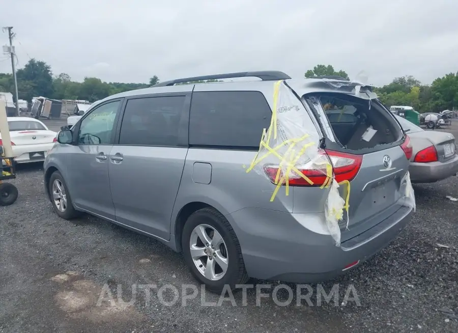 TOYOTA SIENNA 2016 vin 5TDKK3DC3GS723177 from auto auction Iaai