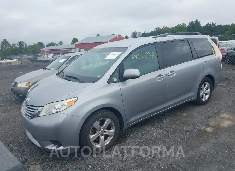 TOYOTA SIENNA 2016 vin 5TDKK3DC3GS723177 from auto auction Iaai