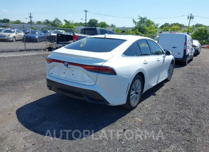 TOYOTA MIRAI 2022 vin JTDAAAAA6NA006854 from auto auction Iaai