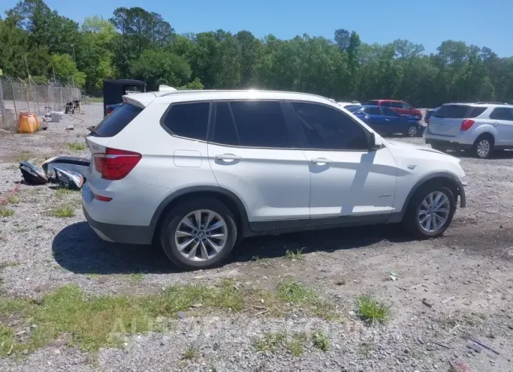 BMW X3 2016 vin 5UXWX9C58G0D72036 from auto auction Iaai