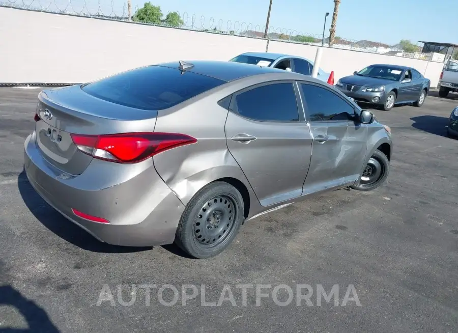 HYUNDAI ELANTRA 2016 vin 5NPDH4AE7GH766817 from auto auction Iaai