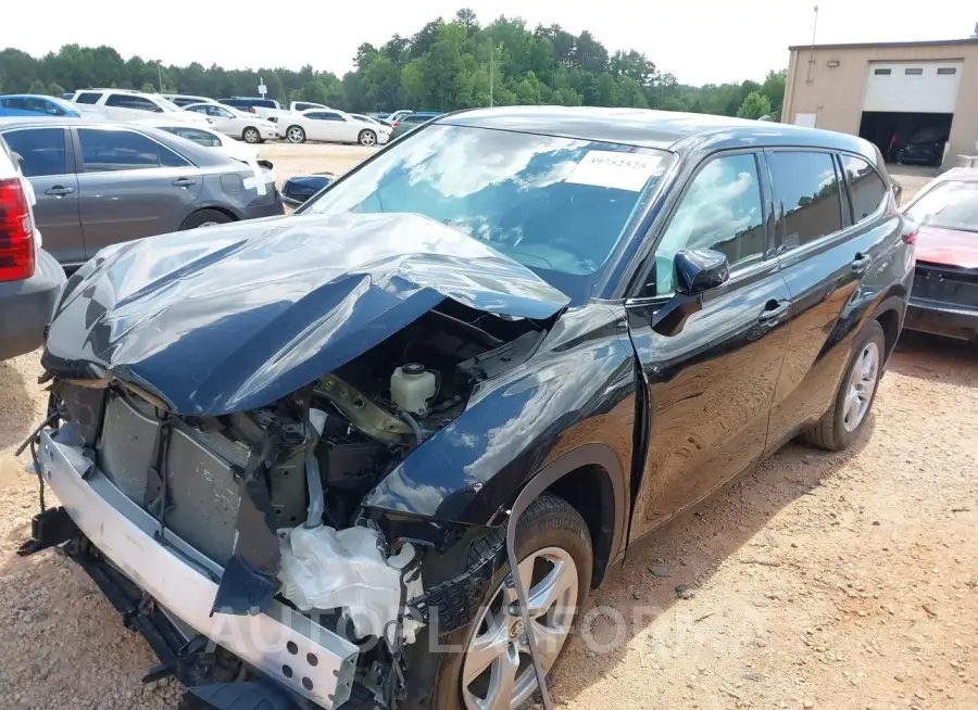 TOYOTA HIGHLANDER 2022 vin 5TDCZRAH5NS098443 from auto auction Iaai