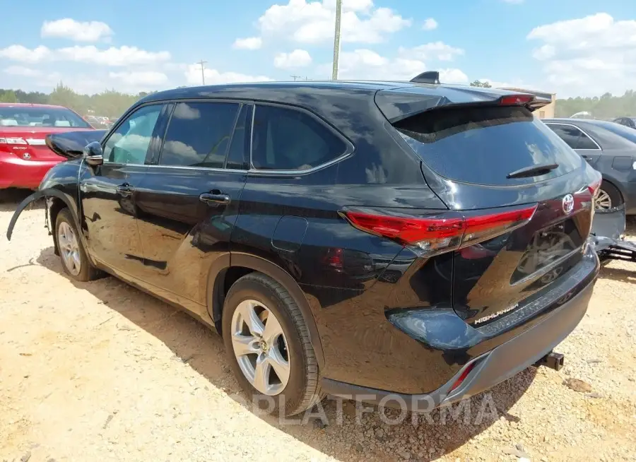 TOYOTA HIGHLANDER 2022 vin 5TDCZRAH5NS098443 from auto auction Iaai