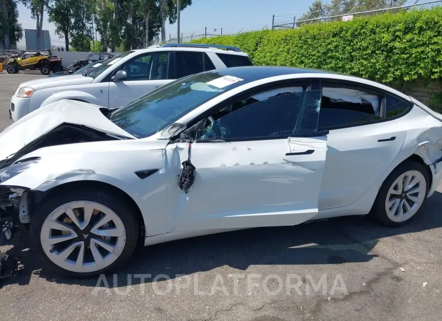 TESLA MODEL 3 2022 vin 5YJ3E1EB9NF130382 from auto auction Iaai