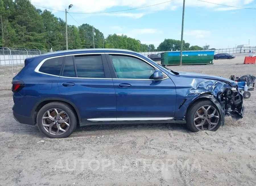 BMW X3 2022 vin 5UX43DP03N9M68313 from auto auction Iaai