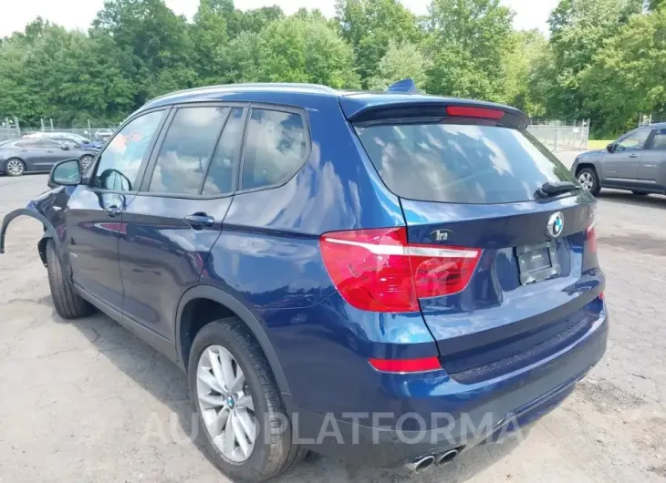 BMW X3 2016 vin 5UXWX9C51G0D91947 from auto auction Iaai