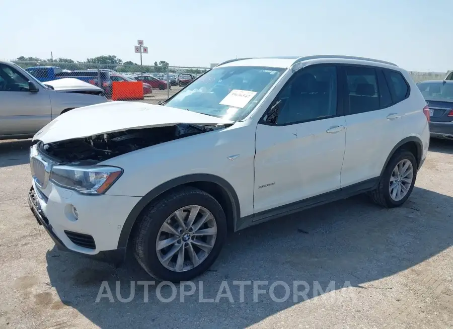 BMW X3 2017 vin 5UXWX9C52H0T14907 from auto auction Iaai