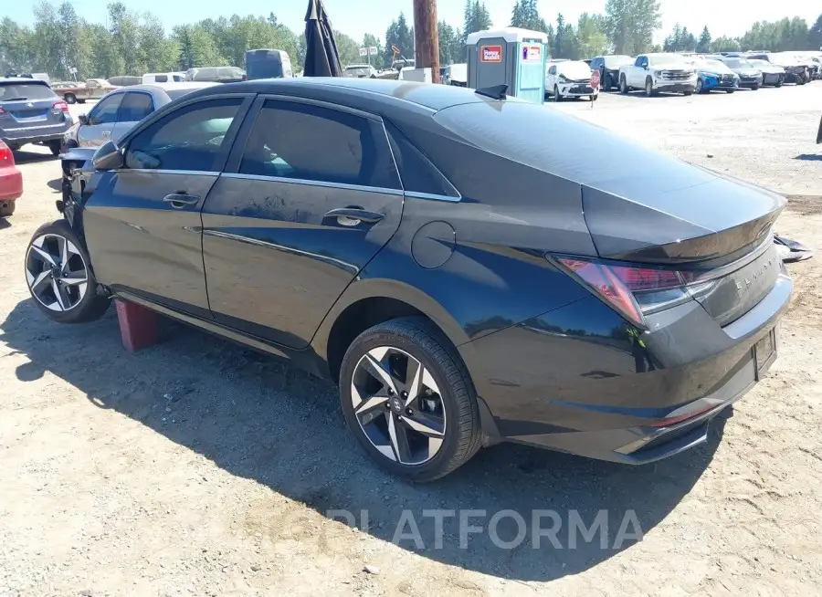 HYUNDAI ELANTRA HYBRID 2022 vin KMHLN4AJ7NU030833 from auto auction Iaai