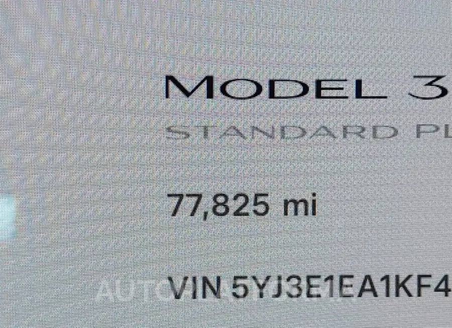 TESLA MODEL 3 2019 vin 5YJ3E1EA1KF410493 from auto auction Iaai