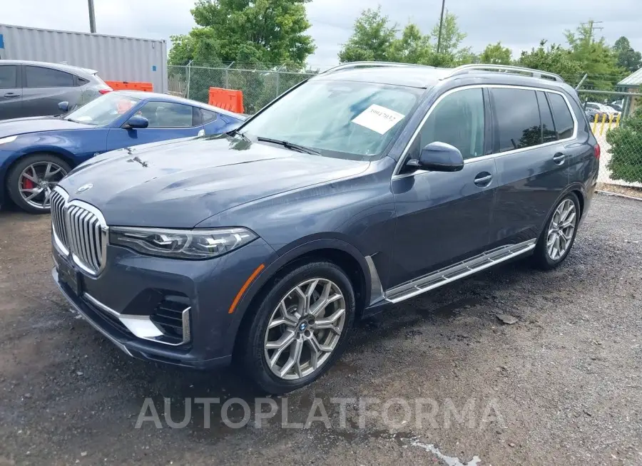 BMW X7 2019 vin 5UXCX4C51KLS38155 from auto auction Iaai