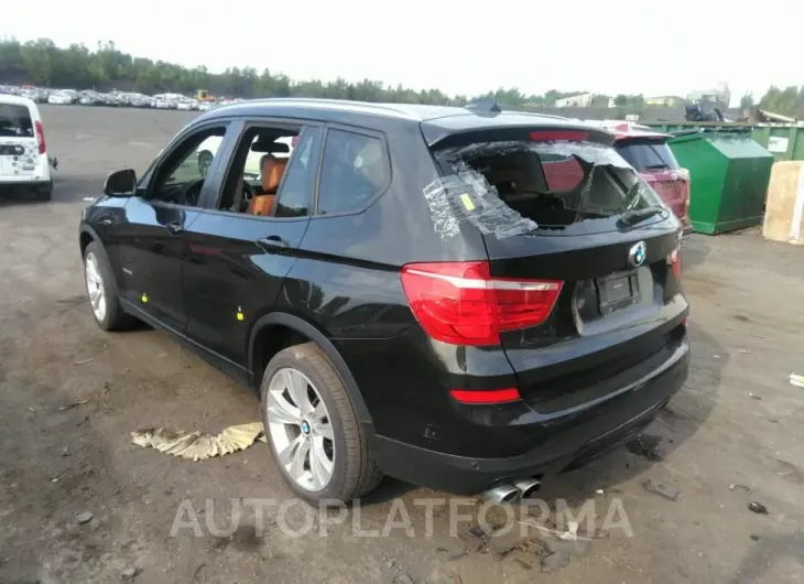 BMW X3 2016 vin 5UXWX9C54G0D95006 from auto auction Iaai