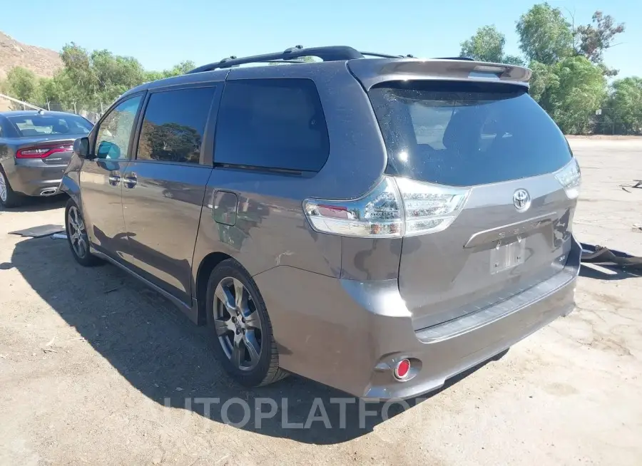 TOYOTA SIENNA 2017 vin 5TDXZ3DC3HS810709 from auto auction Iaai