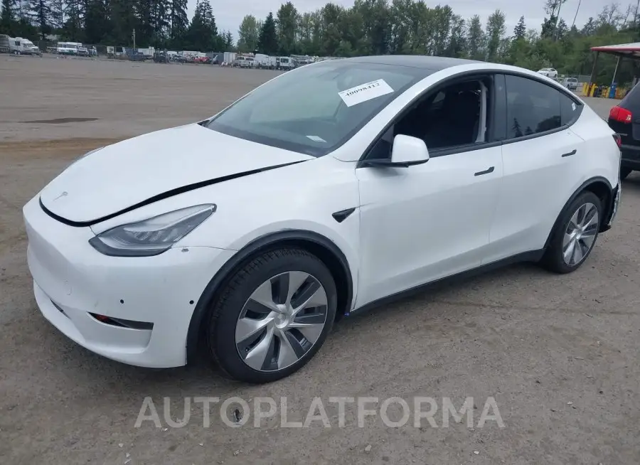 TESLA MODEL Y 2020 vin 5YJYGDEE4LF016749 from auto auction Iaai