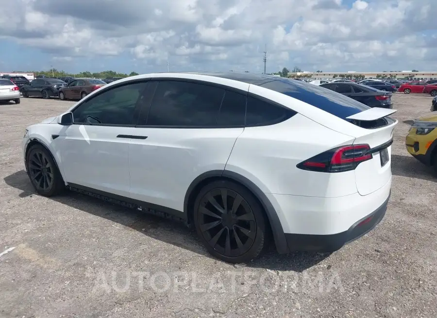 TESLA MODEL X 2022 vin 7SAXCBE54NF355903 from auto auction Iaai