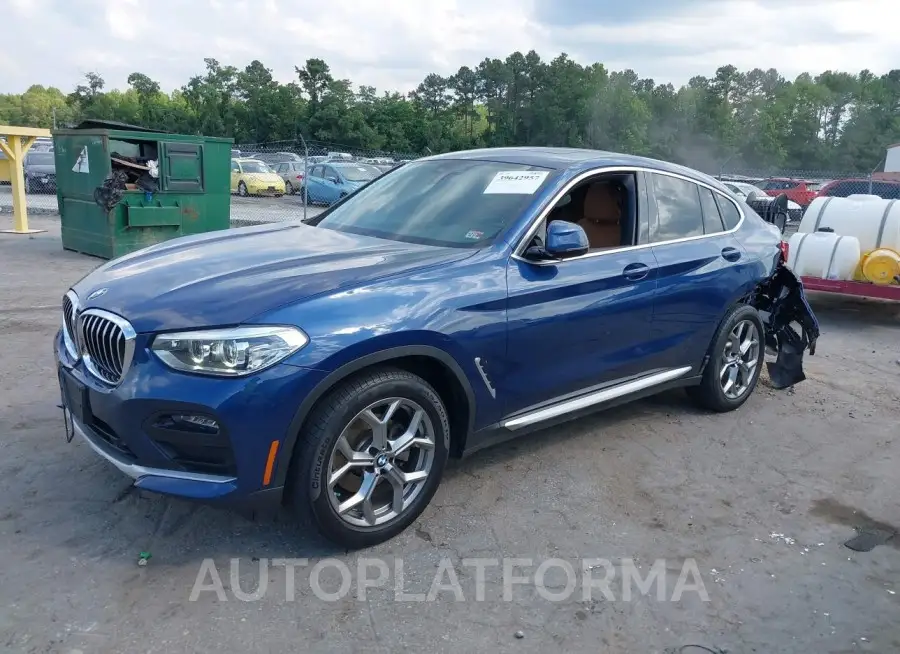 BMW X4 2020 vin 5UX2V1C08LLE67618 from auto auction Iaai