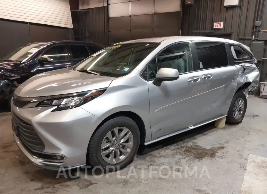 TOYOTA SIENNA 2021 vin 5TDYSKFC4MS020376 from auto auction Iaai