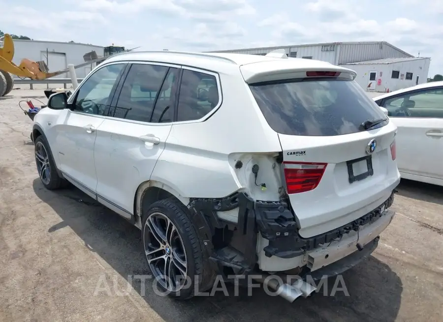 BMW X3 2015 vin 5UXWX9C53F0D49746 from auto auction Iaai