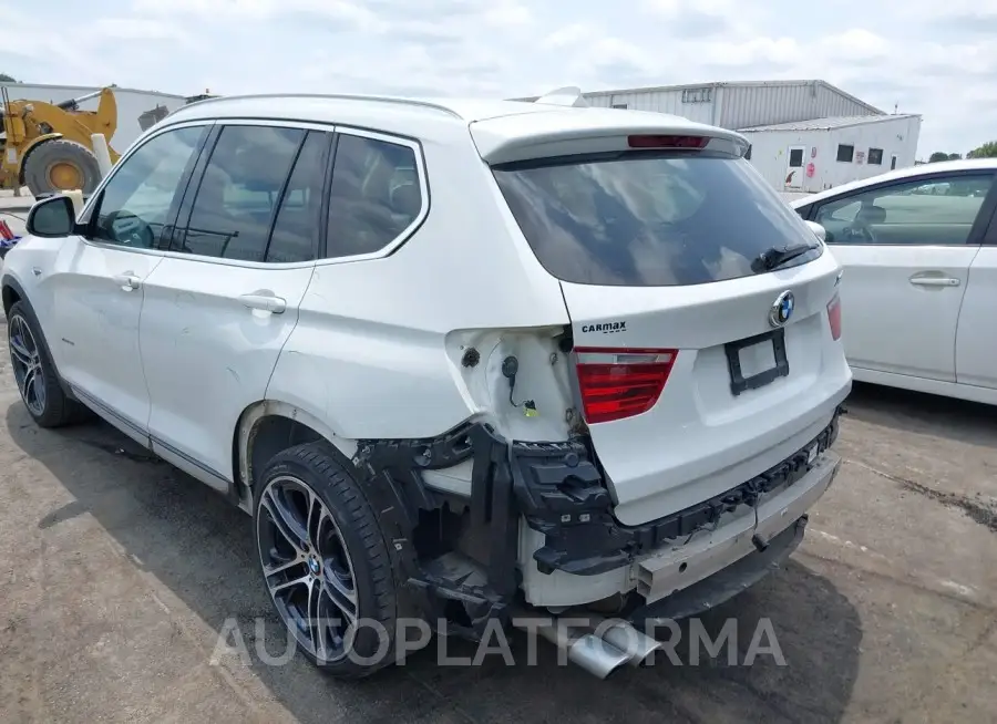 BMW X3 2015 vin 5UXWX9C53F0D49746 from auto auction Iaai