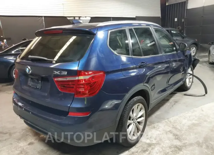 BMW X3 2016 vin 5UXWX9C54G0D81929 from auto auction Iaai