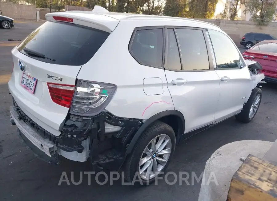 BMW X3 2017 vin 5UXWZ7C36H0X39589 from auto auction Iaai